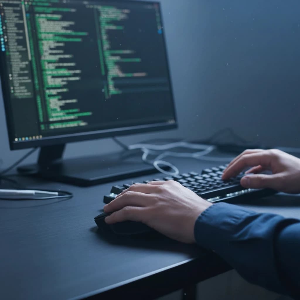 Astronaut contemplating the next step